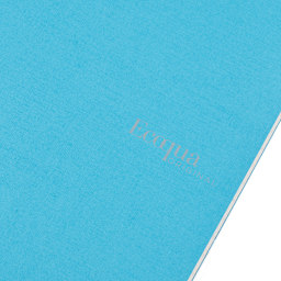 Fabriano Ecoqua Original Staple-Bound Notebook, 5.8 in x 8.3 in, A5, Graph, 40 Sheets, Turquoise