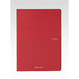 Fabriano Ecoqua Original Staple-Bound Notebook, 5.8 in x 8.3 in, A5, Lined, 40 Sheets, Cherry