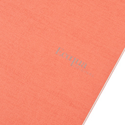 Fabriano Ecoqua Original Staple-Bound Notebook, 5.8 in x 8.3 in, A5, Lined, 40 Sheets, Flamingo