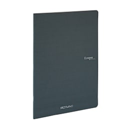 Fabriano Ecoqua Original Staple-Bound Notebook, 5.8 in x 8.3 in, A5, Lined, 40 Sheets, Dark Green