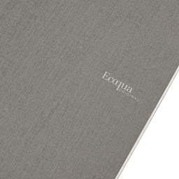Fabriano EcoQua Original Staple-Bound Notebook, 8.3 in x 11.7 in, A4, Dotted, 40 Sheets, Grey