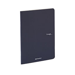 Fabriano EcoQua Original Staple-Bound Notebook, 8.3 in x 11.7 in, A4, Dotted, 40 Sheets, Navy