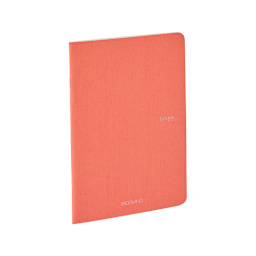 Fabriano EcoQua Original Staple-Bound Notebook, 8.3 in x 11.7 in, A4, Dotted, 40 Sheets, Flamingo