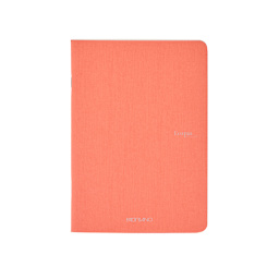 Fabriano EcoQua Original Staple-Bound Notebook, 8.3 in x 11.7 in, A4, Dotted, 40 Sheets, Flamingo