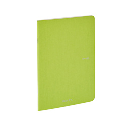 Fabriano EcoQua Original Staple-Bound Notebook, 8.3 in x 11.7 in, A4, Dotted, 40 Sheets, Lime