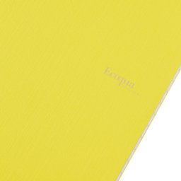 Fabriano EcoQua Original Staple-Bound Notebook, 8.3 in x 11.7 in, A4, Dotted, 40 Sheets, Yellow