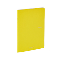 Fabriano EcoQua Original Staple-Bound Notebook, 8.3 in x 11.7 in, A4, Dotted, 40 Sheets, Yellow
