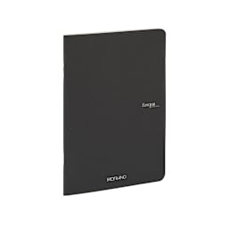 Fabriano EcoQua Original Staple-Bound Notebook, 8.3 in x 11.7 in, A4, Dotted, 40 Sheets, Black