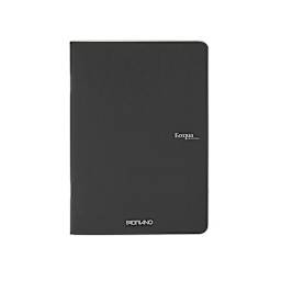 Fabriano EcoQua Original Staple-Bound Notebook, 8.3 in x 11.7 in, A4, Dotted, 40 Sheets, Black
