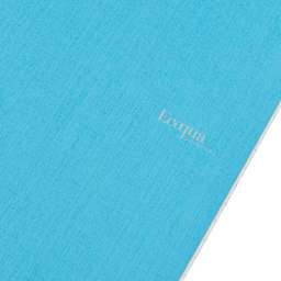 Fabriano EcoQua Original Staple-Bound Notebook, 8.3 in x 11.7 in, A4, Dotted, 40 Sheets, Turquoise