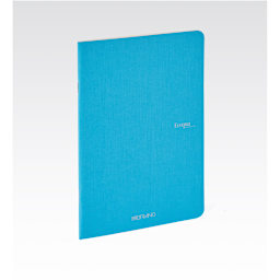 Fabriano EcoQua Original Staple-Bound Notebook, 8.3 in x 11.7 in, A4, Dotted, 40 Sheets, Turquoise