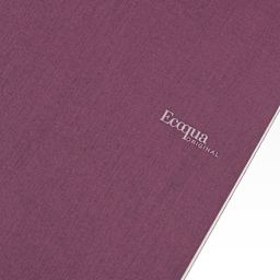 Fabriano EcoQua Original Staple-Bound Notebook, 8.3 in x 11.7 in, A4, Dotted, 40 Sheets, Wine