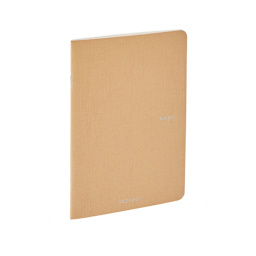 Fabriano EcoQua Original Staple-Bound Notebook, 8.3 in x 11.7 in, A4, Graph, 40 Sheets, Beige