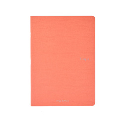 Fabriano EcoQua Original Staple-Bound Notebook, 8.3 in x 11.7 in, A4, Graph, 40 Sheets, Flamingo
