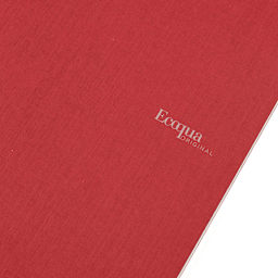 Fabriano EcoQua Original Staple-Bound Notebook, 8.3 in x 11.7 in, A4, Lined, 40 Sheets, Cherry