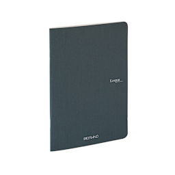 Fabriano EcoQua Original Staple-Bound Notebook, 8.3 in x 11.7 in, A4, Lined, 40 Sheets, Dark Green
