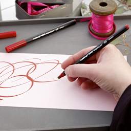 1256 Calligraphy Pen Set 3-Pen Set - Crimson Lake