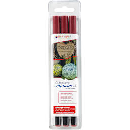 1256 Calligraphy Pen Set 3-Pen Set - Crimson Lake