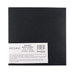 Fabriano Quadratto Artist Journal, 96 4-Color Sheets, 90 gsm, 9 in x 9 in