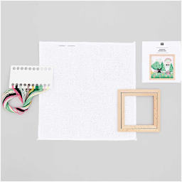 Cross Stitch Kits Pixel Art Landscape Kit - 11 x 11 cm (4.3" x 4.3")