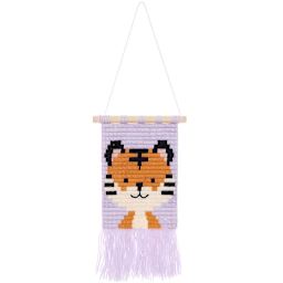 Longstitch Embroidery Kits Tiger Kit - 18 x 30 cm (7.1" x 11.2")