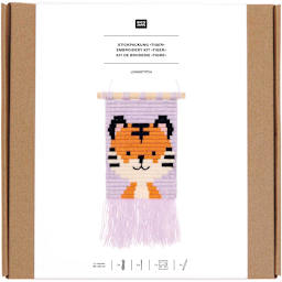 Longstitch Embroidery Kits Tiger Kit - 18 x 30 cm (7.1" x 11.2")