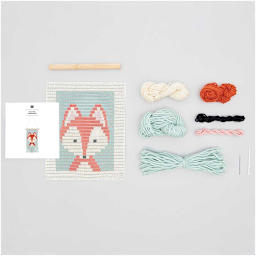 Longstitch Embroidery Kits Fox Kit - 18 x 30 cm (7.1" x 11.2")