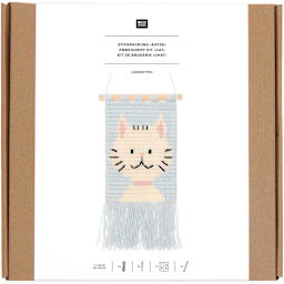 Longstitch Embroidery Kits Cat Kit - 18 x 30 cm (7.1" x 11.2")
