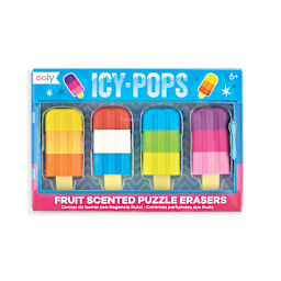 OOLY Icy Pops Erasers, Pkg of 4