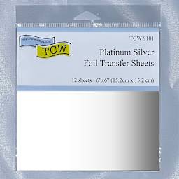 Crafter's Workshop 6" x 6" Foil Transfer Sheets Platinum Silver