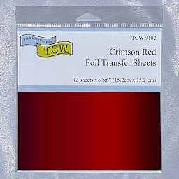 Crafter's Workshop 6" x 6" Foil Transfer Sheets Crimson Red