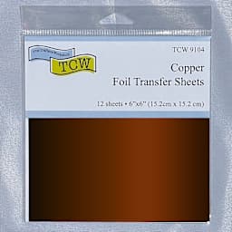 Crafter's Workshop 6" x 6" Foil Transfer Sheets Copper
