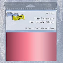 Crafter's Workshop 6" x 6" Foil Transfer Sheets Pink Lemonade