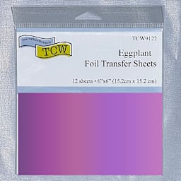 Crafter's Workshop 6" x 6" Foil Transfer Sheets Eggplant