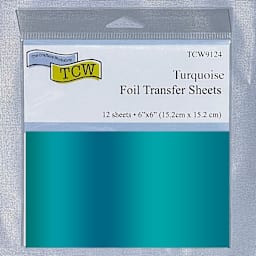 Crafter's Workshop 6" x 6" Foil Transfer Sheets Turquoise