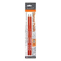 General Pencil Charcoal Pencil 2-Pack, 2B