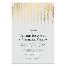 Blick Cards and Envelopes - finished wedding invitation example