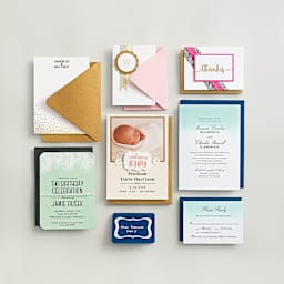 Blick Cards and Envelopes - Top view of several finished Card and Envelope examples