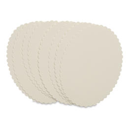 Blick Cards and Envelopes - 4 Bar Scallop Card, Soft White, 3-1/2" x 4-7/8", Pkg of 10