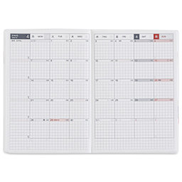 Hobonichi Techo A6 Paper Series 2025 Planner - A6, 464 Pages, April calendar
