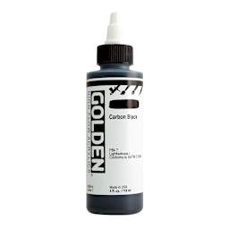 Golden High Flow Acrylic, 4 oz., Carbon Black