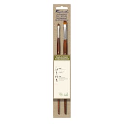 Raphael Essentials Acrylic & Watercolor Brush Set, Acrylic, 2-Brush Set, For Backgrounds