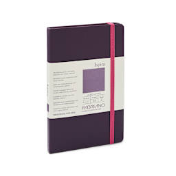 Fabriano Ispira Hard-Cover Notebook, 3.5 in x 5.5 in, Blank, Purple