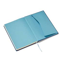 Fabriano Ispira Hard-Cover Notebook, 5.8 in x 8.3 in, Blank, Blue