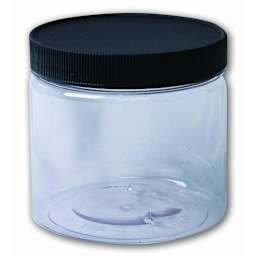 Clear Containers 16 oz. Clear Jar (Plastic Wide-Mouth with Lid)