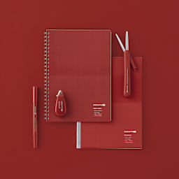 KOKUYO ME Series Tartan Red - Chisel/Fine Tip