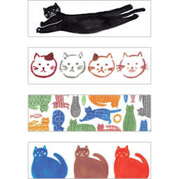 KITTA Compact Washi Tape and Sticker Sets KITTA Basic - Cat