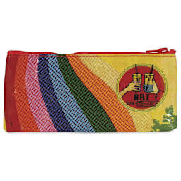 Blue Q Zipper Pencil Pouch - Art Supplies, 8-1/2" x 4-1/4", back