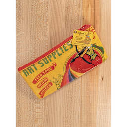 Blue Q Zipper Pencil Pouch - Art Supplies, 8-1/2" x 4-1/4"