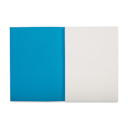 Fabriano EcoQua Notebook - 11.7" x 8.25", Dot, Gluebound, Aqua - open